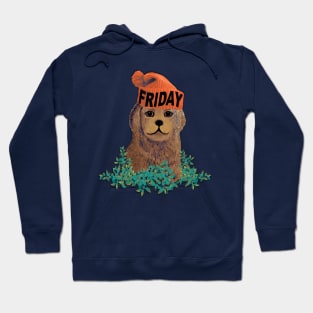 Friday Mood Beanie Puppy Hoodie